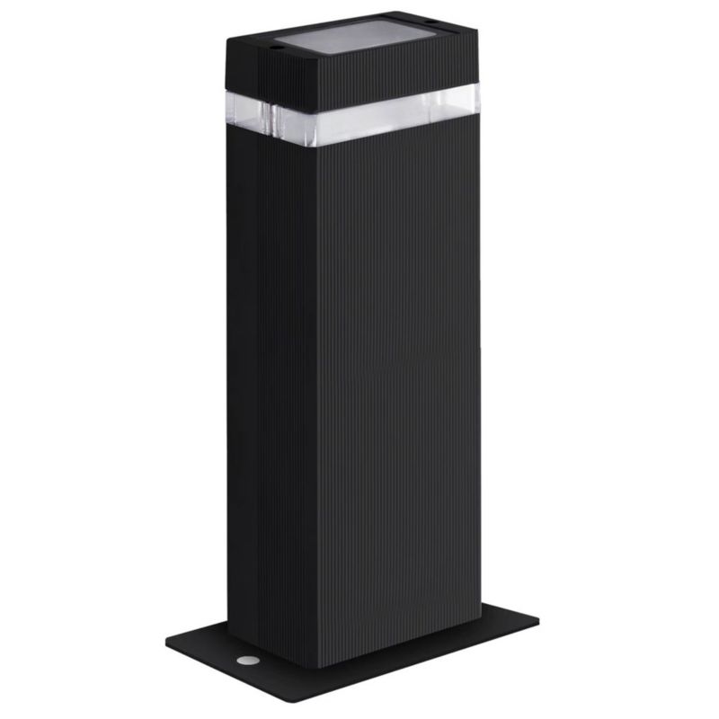 Lampa ogrodowa stojąca Polux Gilbert czarny mat 1 x GU10 x 10W IP44 wym: 50 x 11 x 6,5 cm - 1 szt.