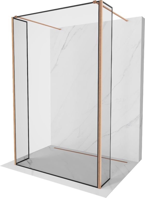 Ścianka prysznicowa Mexen Kioto czarna wzór 120x30x30 800-120-030-222-65-70-030 1 szt.