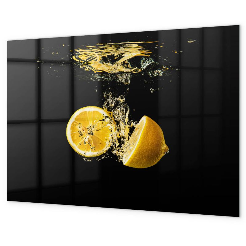 Tablica Magnetyczna Biurowa Na Ścianę Tulup 100x70 cm Cytryny Szkło hartowane 1 kpl
