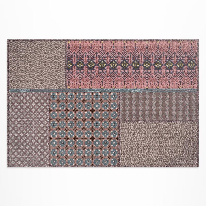 Balkonowy Dywan Winylowy UV Wallfluent 100x150 cm Aztecki deseń imitacja wzorzystej tkaniny 1 szt.