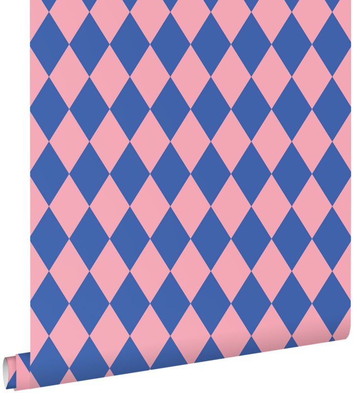 Tapeta ESTAhome diamenty niebieskimIróżowym 50 x 900 cm - 1 rol.