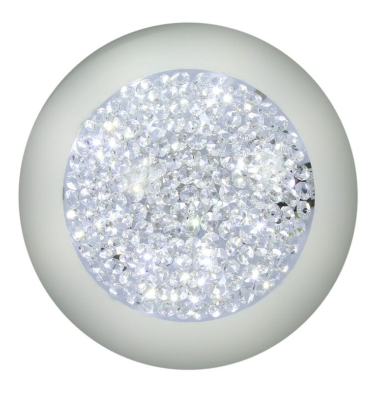 Plafon sufitowy lampa Candellux Pristina biały LED 16W 3000K 1000lm IP20 wym: 10 x 40 x 40 cm szkło - 1 szt.