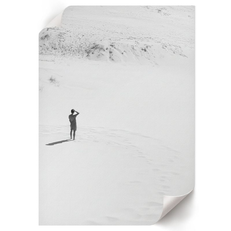 Plakat Do Kuchni ArtPrintCave 29,7x42 cm Człowiek na piasku Soft Structure 1 szt.