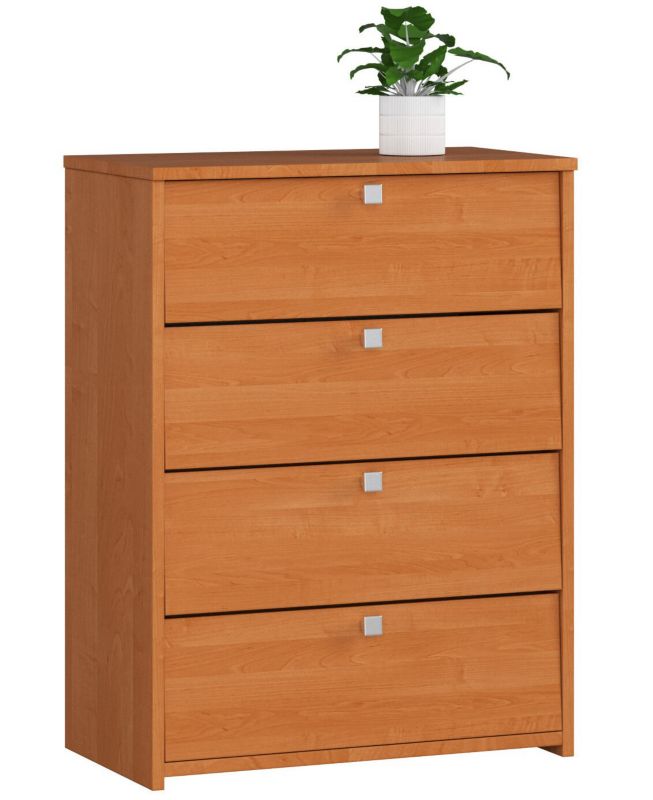 Szafka na buty Akord Rubin Olcha 66 cm 4 drzwi kolor Olcha mat 4 półki 66x36x85 cm 1 szt.