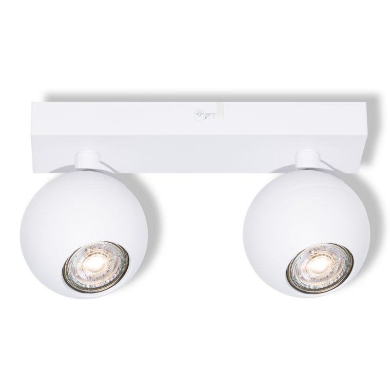 Lampa Sufitowa Osram Oprawa Natynkowa Ruchoma Punktowa Reflektor 2x GU10 Biała SPHERAL 1 szt.
