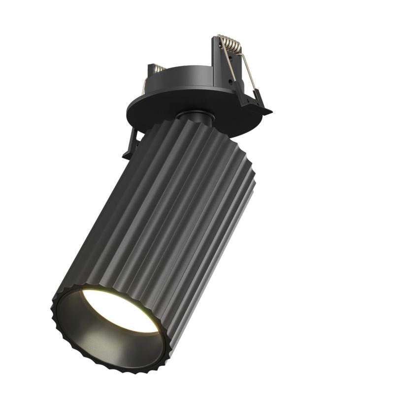 Oprawa wpuszczana karbowana tuba Maytoni CALIPSO czarna 1xGU10x10W IP20 wym:14,4x5,6x5,6cm - 1 szt.