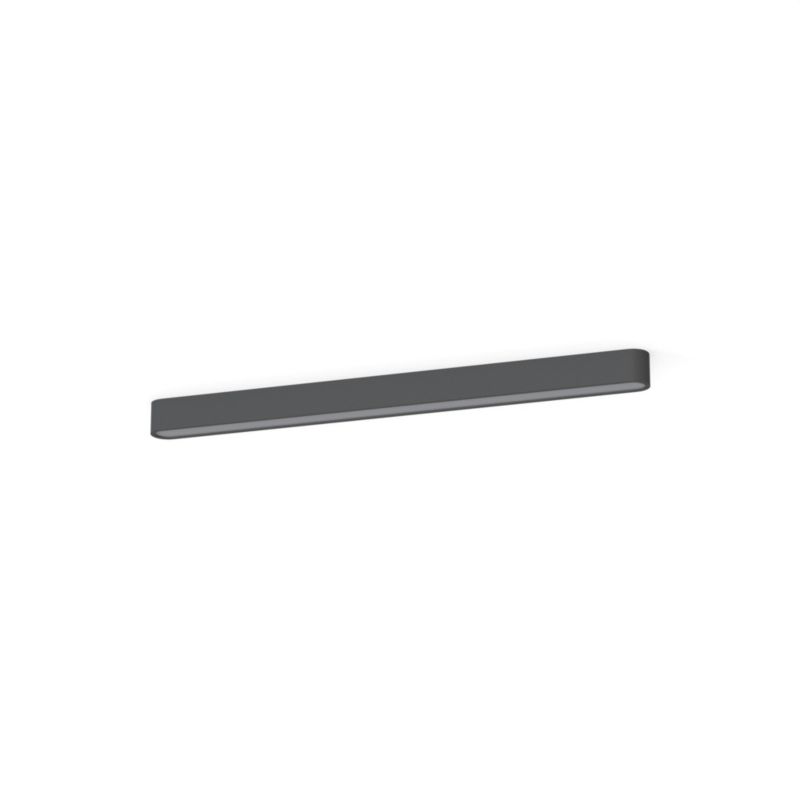 Plafon sufitowy nowoczesny Nowodvorski Lighting Soft grafitowo-biały 1 x T8/G13 x 16W IP20 wym: 6 x 6 x 95 cm - 1 szt.