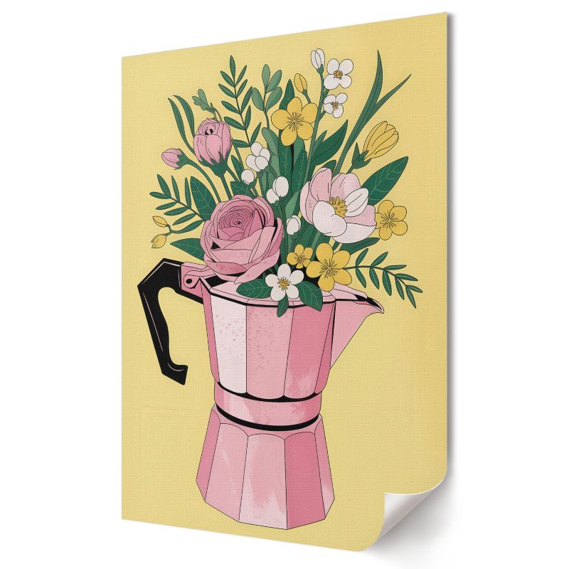 Plakat canvas Wallfluent Format A3 Kwiaty kawa Studio Studio 49 1 szt.
