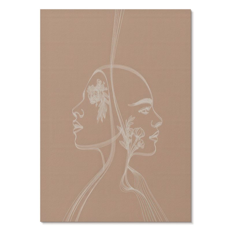 Obraz Plakat Canvas Tulup 42x59,4 cm (A2) Liniowe twarze Do salonu, sypialni, biura 1 szt.