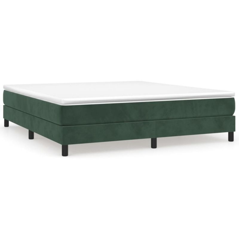 Łóżko kontynentalne WaszeMeble 160x200 cm ciemnozielone WM-3144342 1 szt.