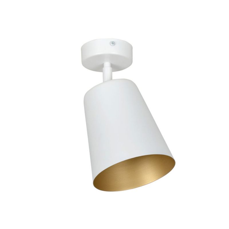 Oprawa sufitowa Emibig Prism biało-złoty 1 x E27 x 15W IP20 wym: 15 x 15 cm - 1 szt.