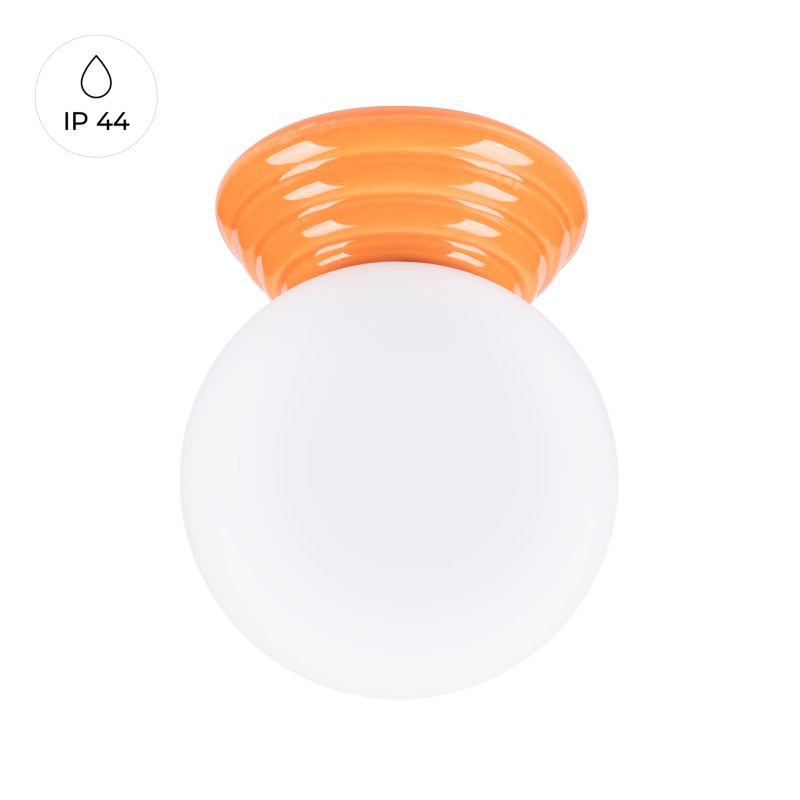 Lampa sufitowa Pure Lume ALBANO pomarańczowo-biała 1xG9x8W IP44 wym:12x12x16cm - 1 szt.