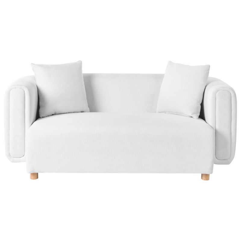 Sofa dla 2 osób Lillerod Biały 1 szt.