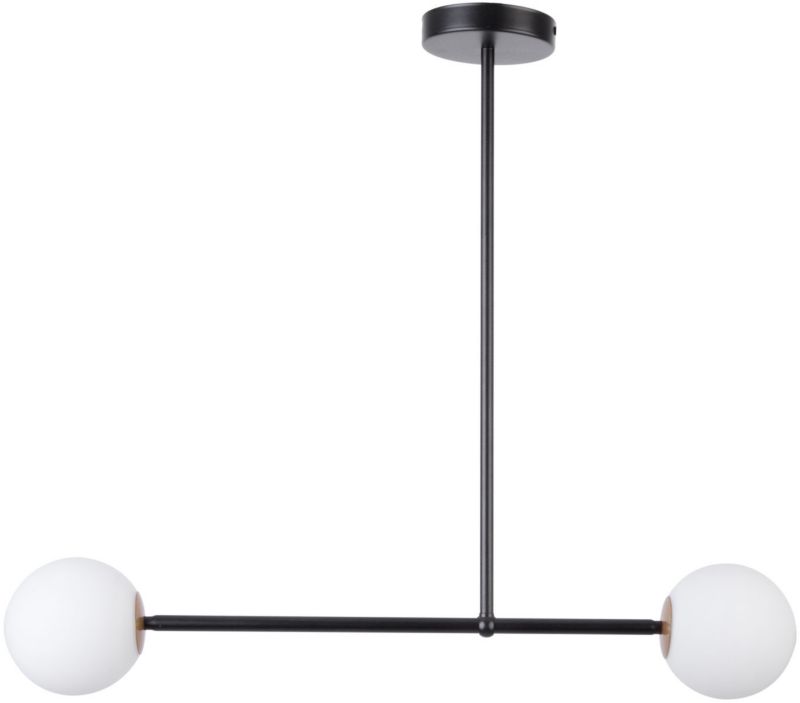 Lampa sufitowa wisząca Sigma Lighting Gama 1168 czarno-biała minimalistyczna 2xG9 x 1 szt.