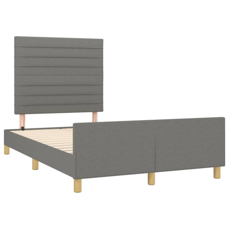 Łóżko tapicerowane WaszeMeble 120x190 cm ciemnoszara WM-3270521 1 szt.