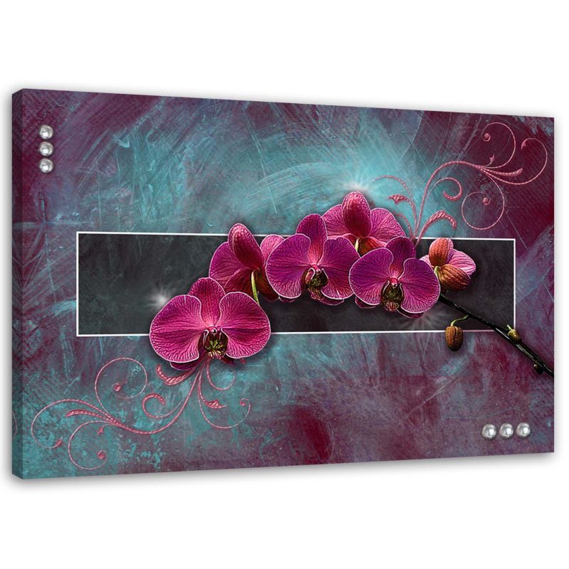 Obraz na płótnie Feeby Orchidea kwiat różowy spa 3d 90x60cm 1szt