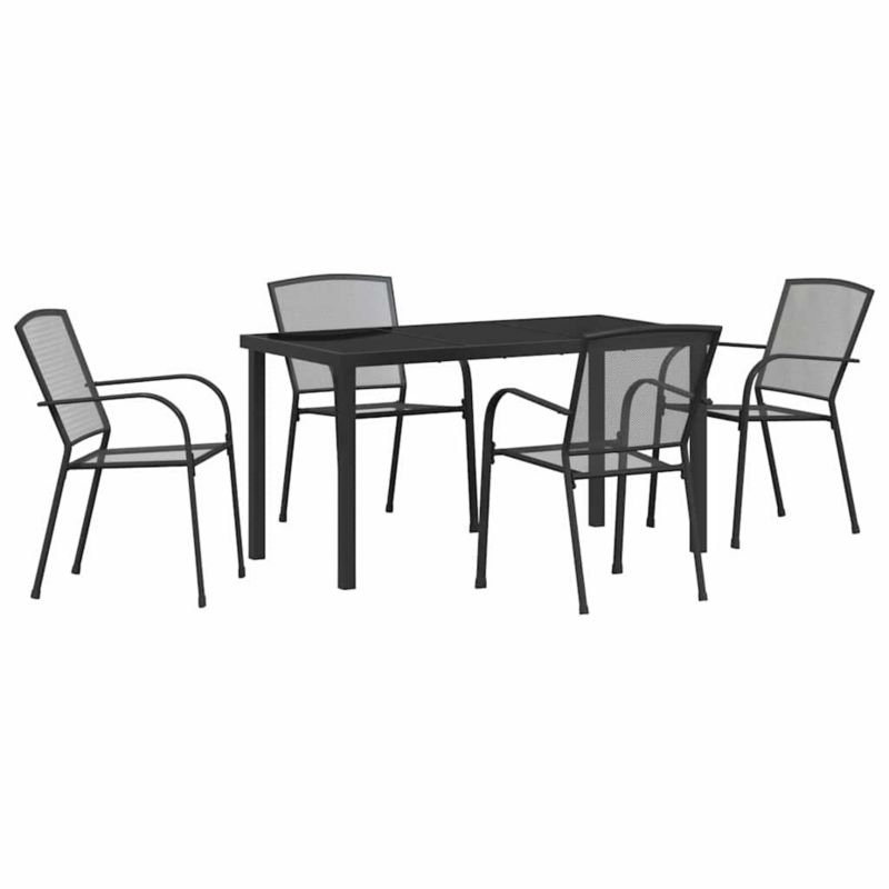 Zestaw mebli ogrodowych jadalniany WaszeMeble 4-osobowy stal szary WM-3379284 1 kpl
