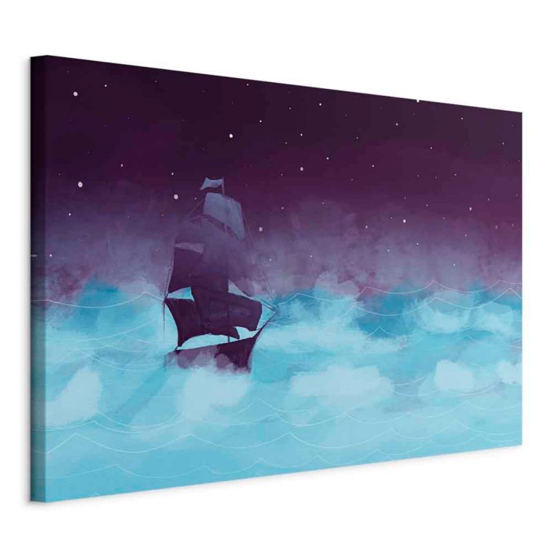 Obraz Artgeist Nocne fale 30 x 20 cm płótno włoskie 1 szt