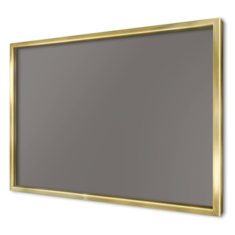 Ozdobna tablica na magnesy Wallfluent 60x40 Ciemny szary w złotej ramie 1szt