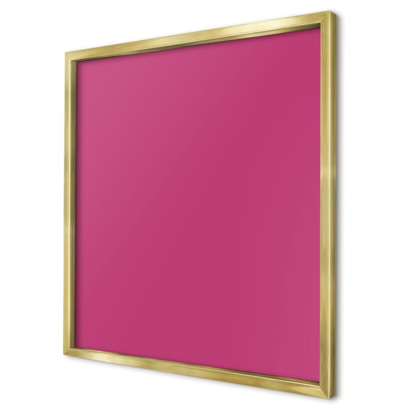 Ozdobna tablica magnetyczna Wallfluent 50x50 Intensywny róż w złotej ramie 1szt