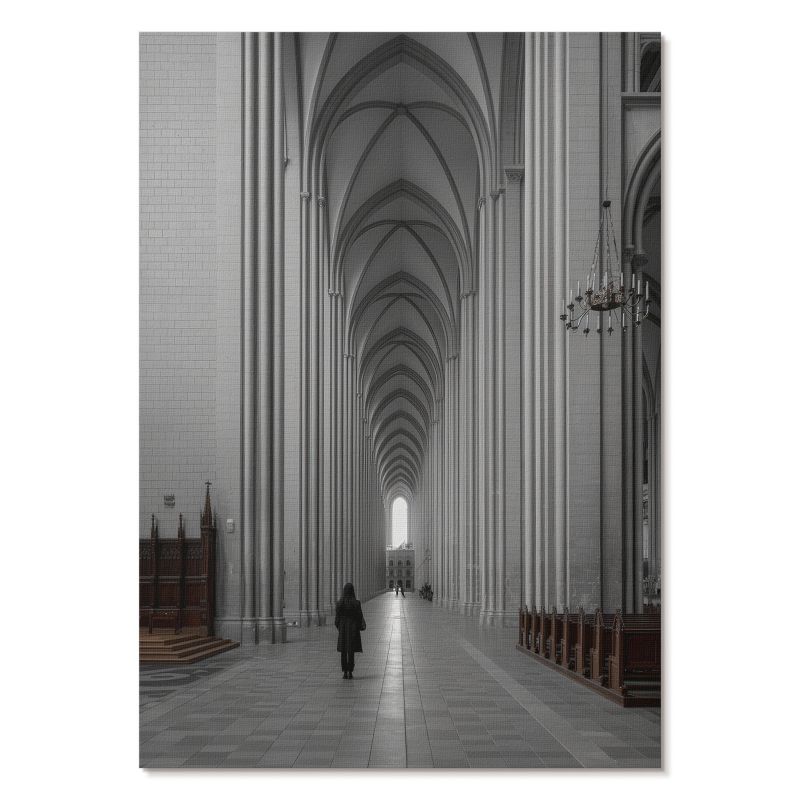 Plakat na Płótnie Tulup 29,7x42 cm (A3) Gotycka świątynia Do salonu, biura, sypialni 1 szt.