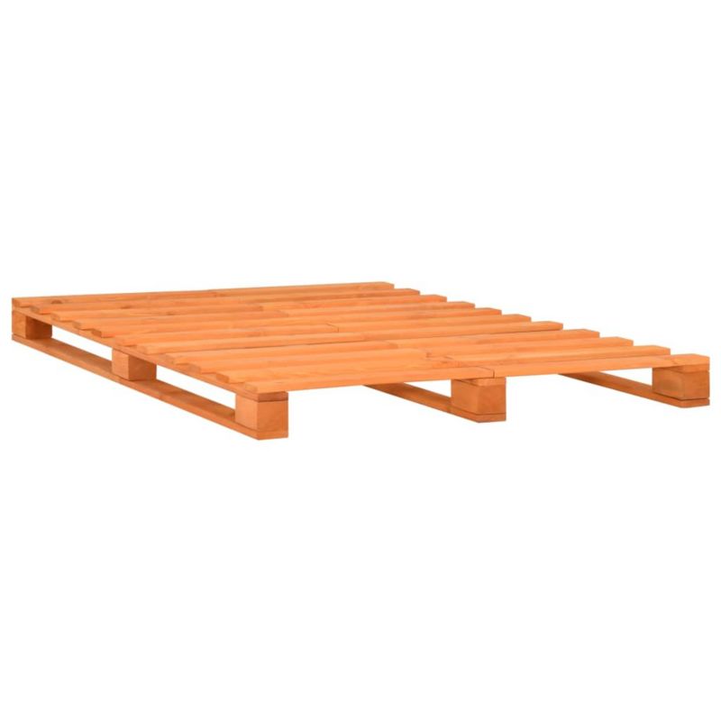 Łóżko drewniane WaszeMeble 200x200 cm brązowa WM-285268 1 szt.