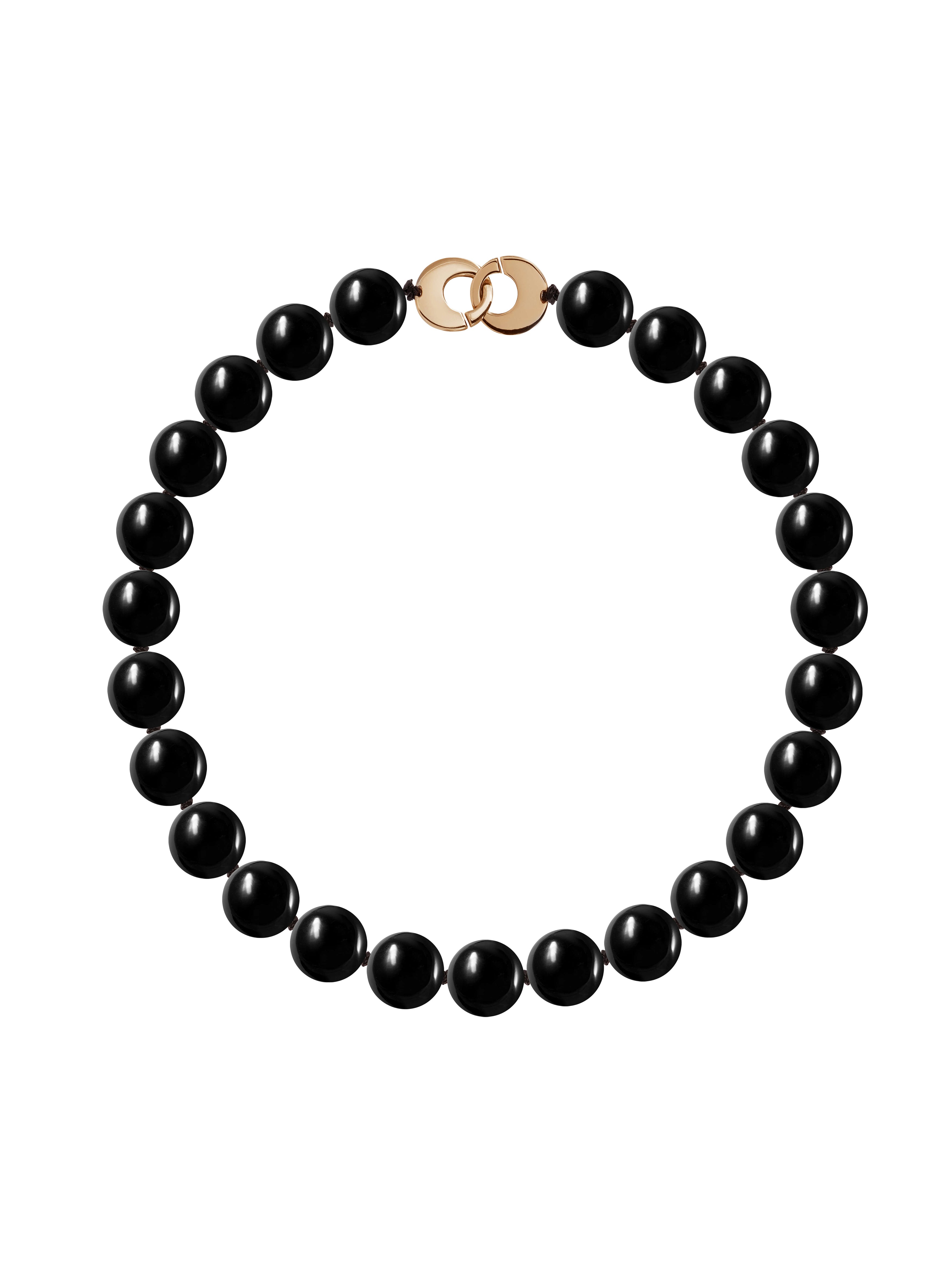 Jo Necklace N°2 - naszyjnik z dużych onyksów
