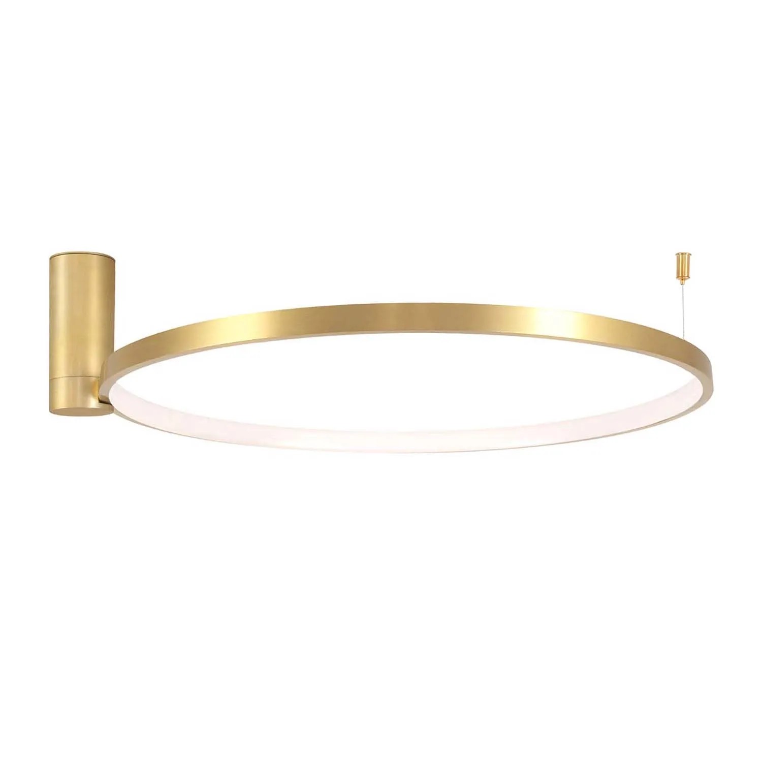 Goldlux Lampa ścienno-sufitowa LED NOEMI 20W 4000K 2600lm śr. 50 cm złota