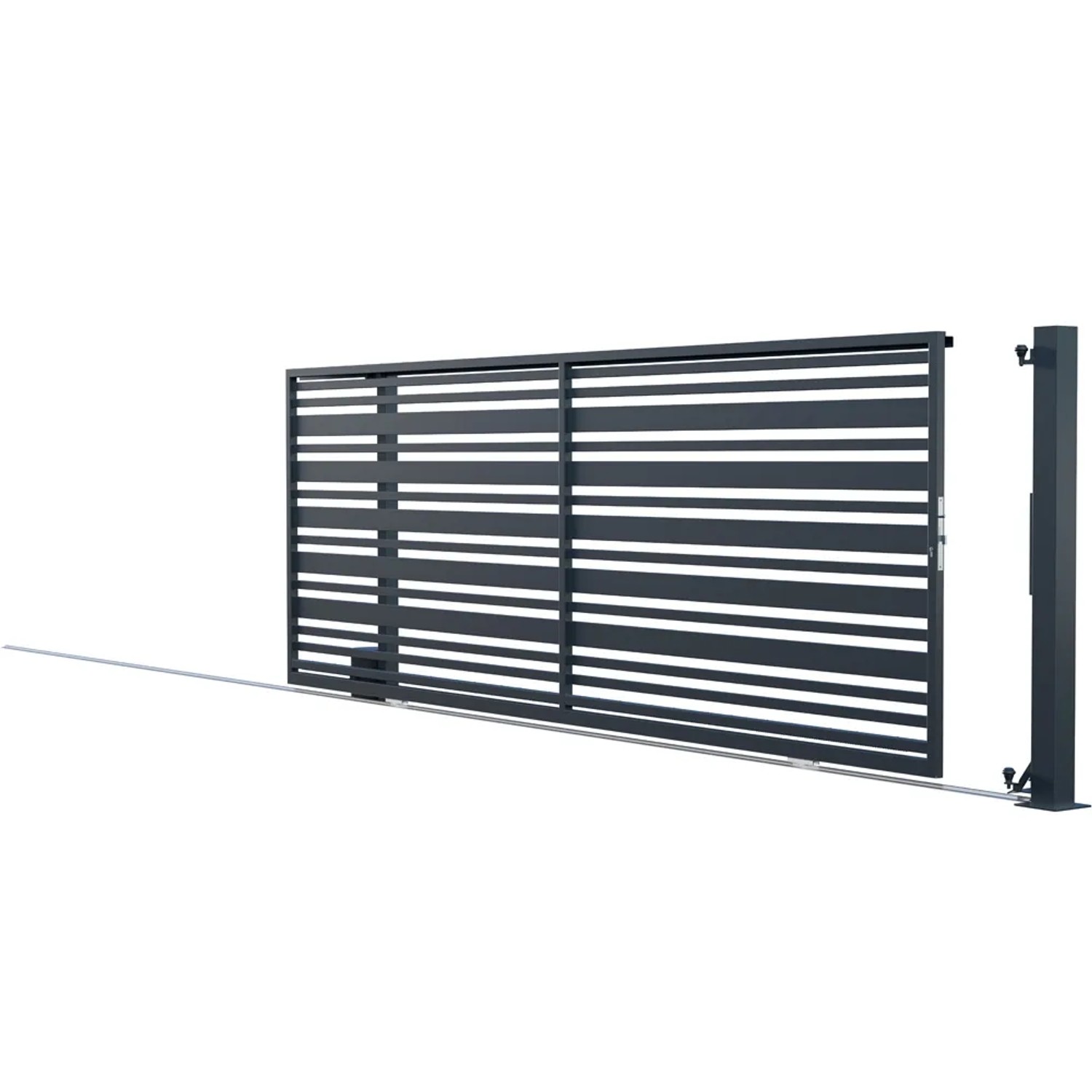 Polargos Brama Juga bez przeciwwagi lewa/prawa antracyt 400 x 152 cm