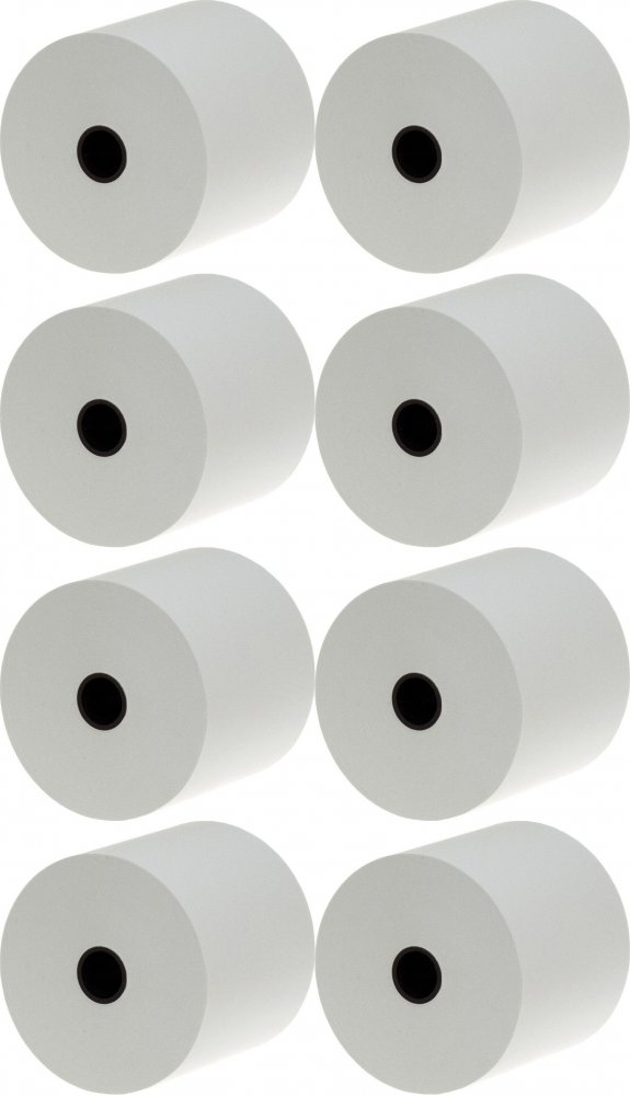 8x Rolka termiczna Papirus II, 57mm x 15m, 48-55g/m2, BPA Free, 10 sztuk