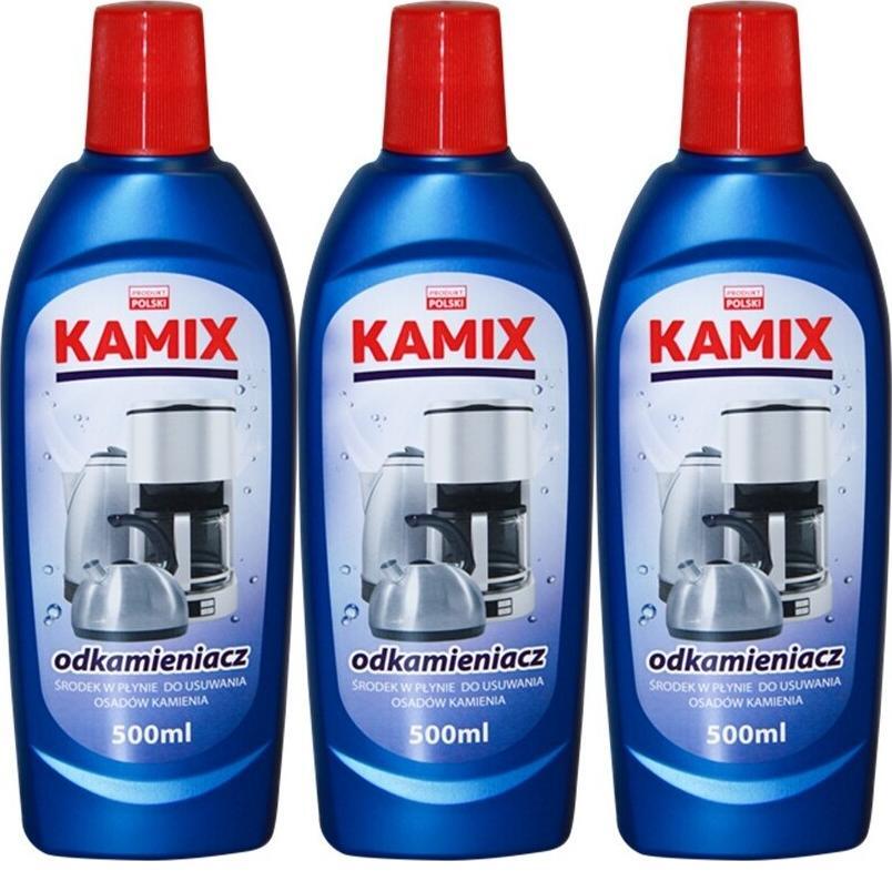 3x Odkamieniacz do sprzętu AGD Kamix, płyn, 500ml