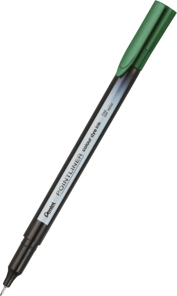 Cienkopis Pentel Pointliner Colour, butelkowa zieleń