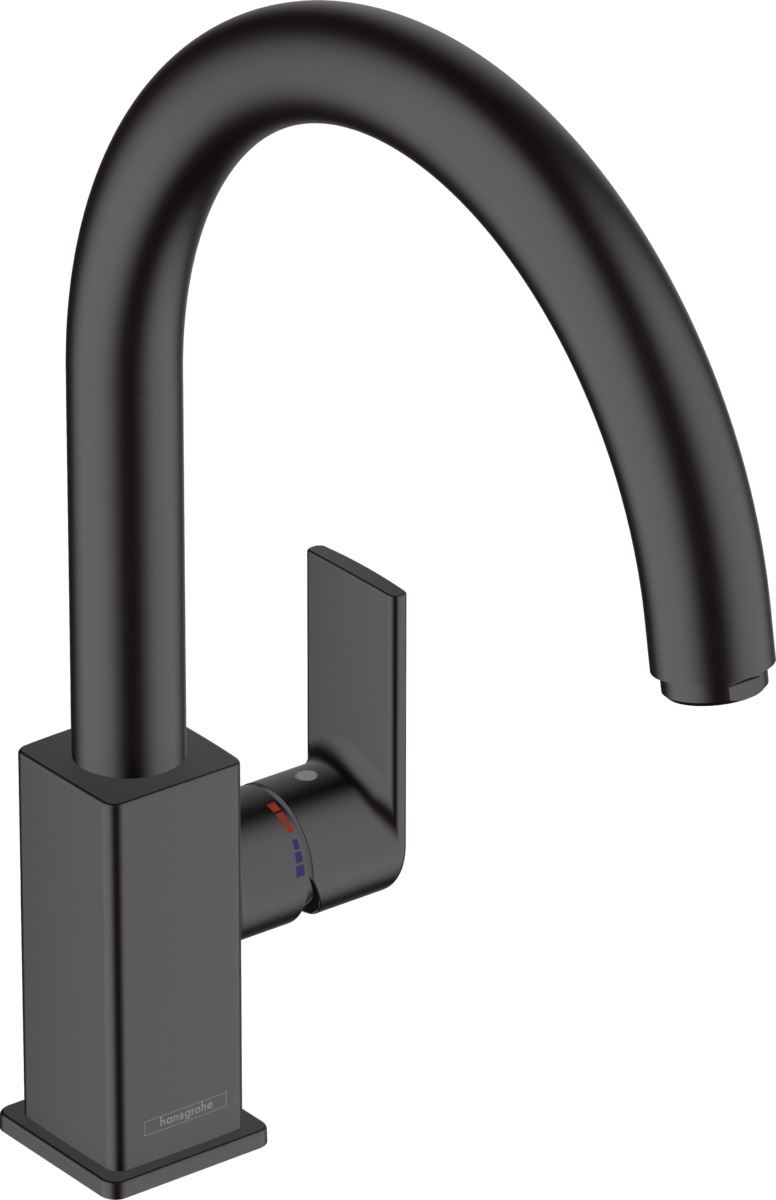 Hansgrohe Vernis Shape bateria kuchenna stojąca czarny mat 71871670
