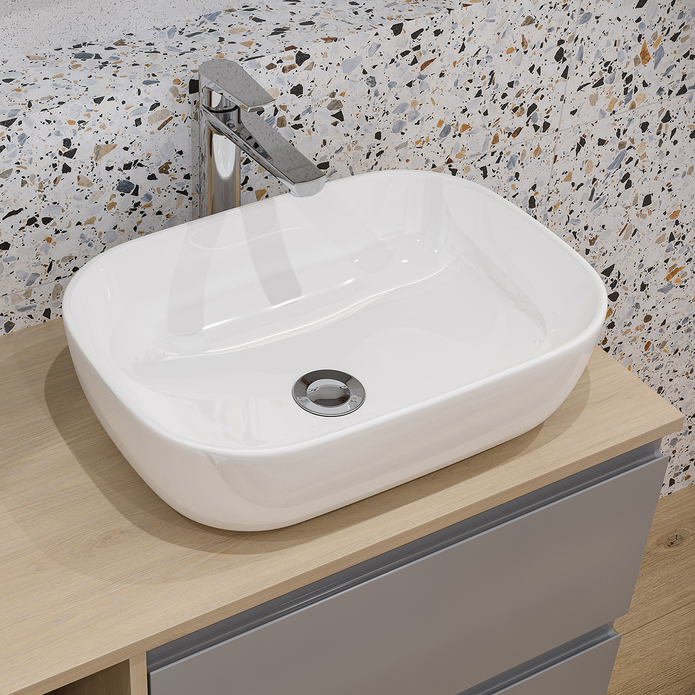 Cersanit Moduo blat 139,2x45 cm dąb S590-027