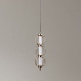 Italux Pedro lampa wisząca 1x12 W złota PND-34405-3V-HBR