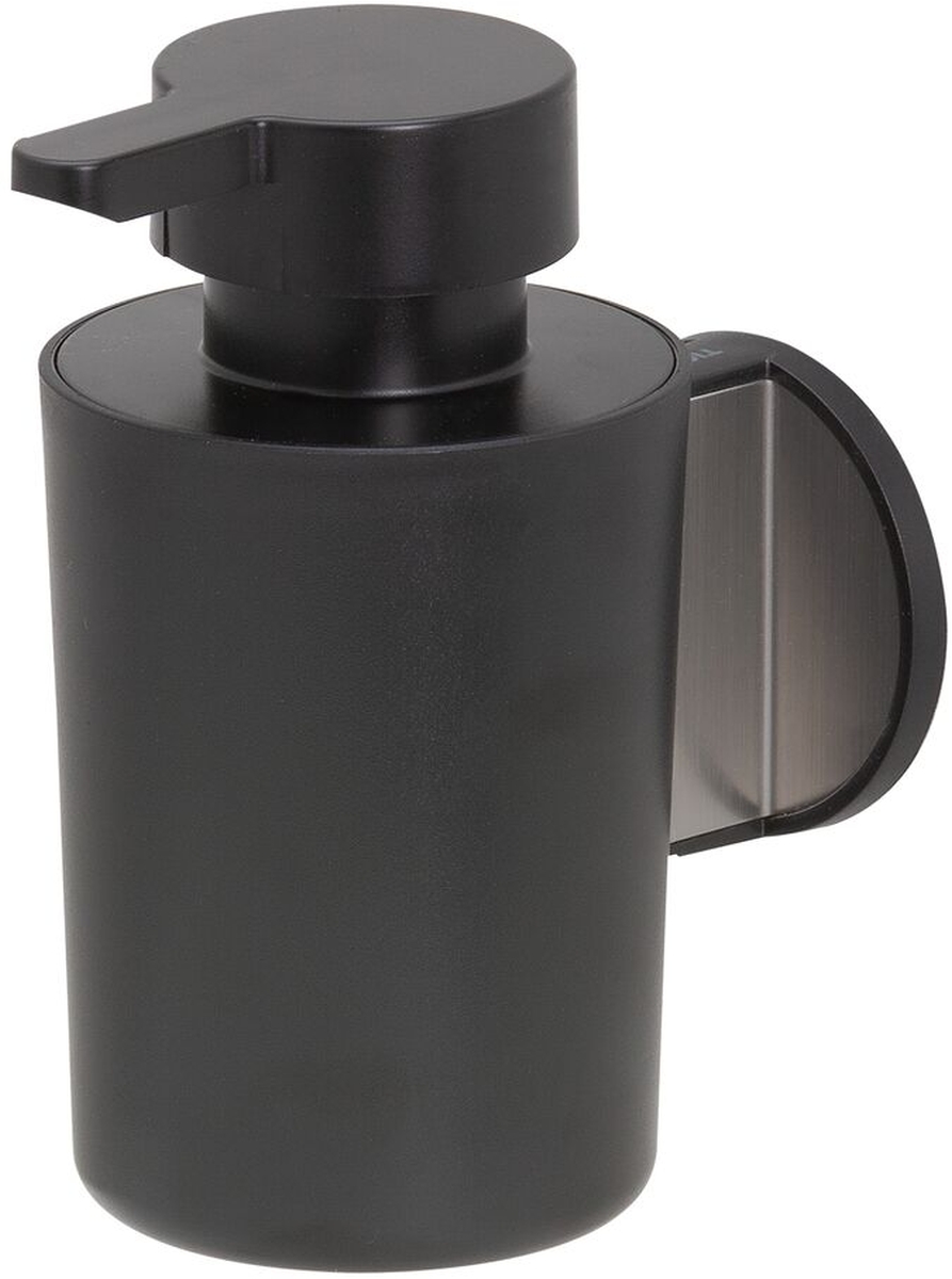 Tiger Tune dozownik do mydła 180 ml ścienny czarny mat/stal szczotkowana 13260.3.09.46