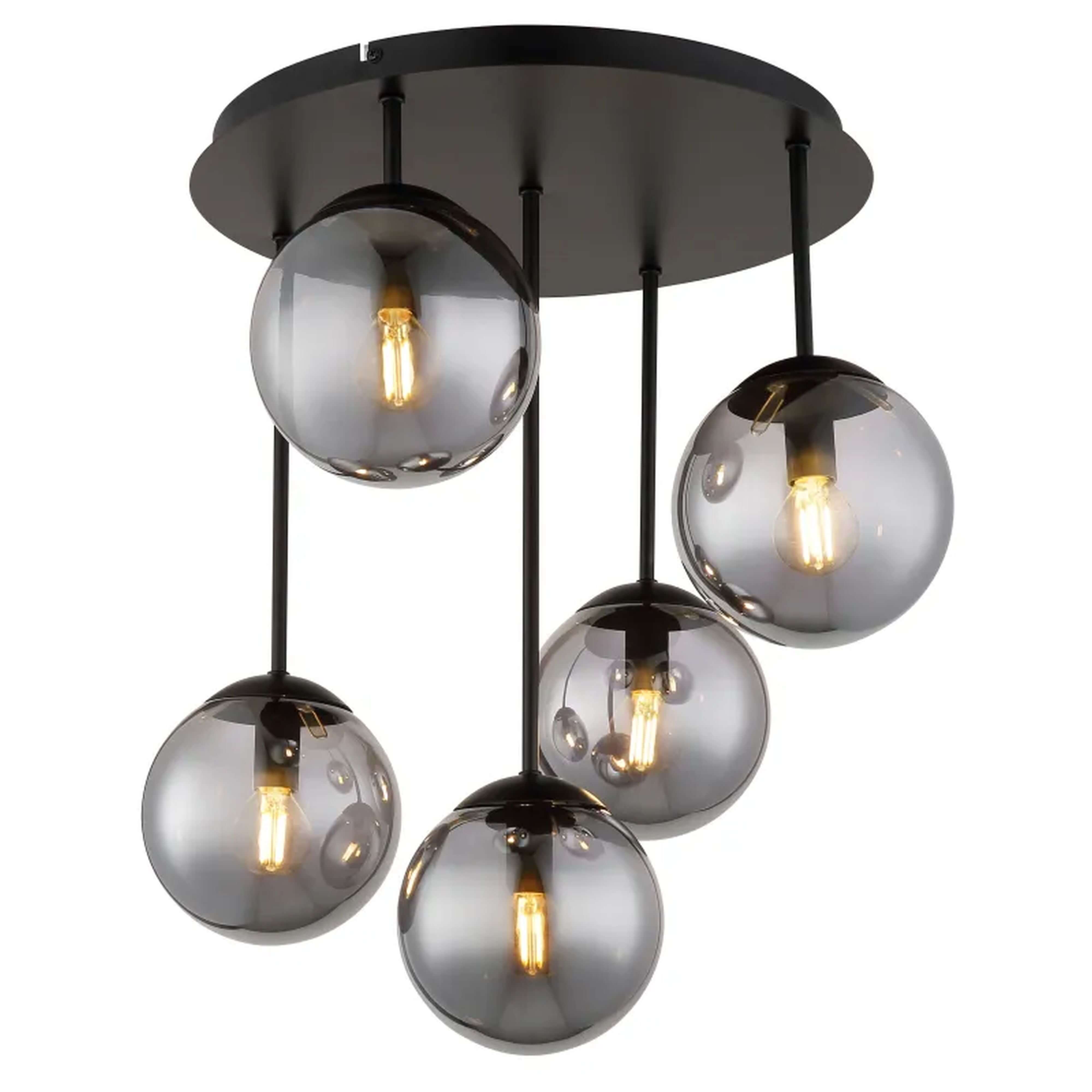 Globo Lighting Harmon lampa podsufitowa 5x25 W czarna 47441-5S