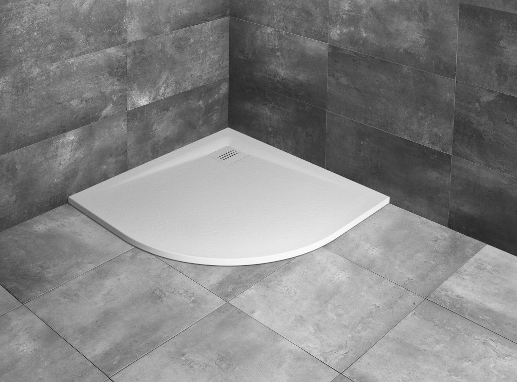 Radaway Kyntos A brodzik 100x100 cm półokrągły biały HKA100100-04