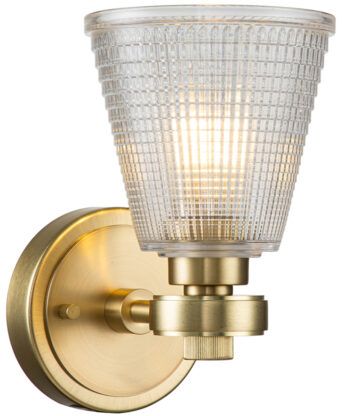 Elstead Lighting Gunnislake kinkiet 1x3 W mosiądz szczotkowany BATH-GUNNIS1-BB