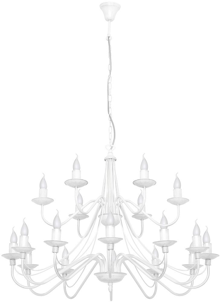 Aldex Róża lampa wisząca 18x10 W biała 397S