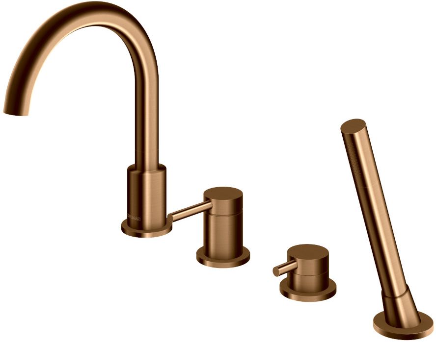 Kohlman Axel Brushed Copper bateria wannowo-prysznicowa nawannowa miedź szczotkowana QB244ABC