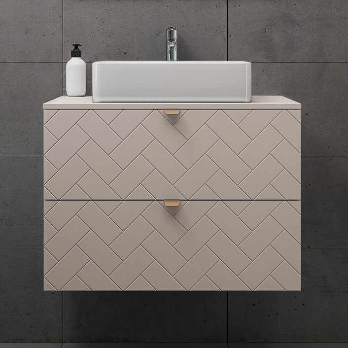 Rodan Trend szafka 80x46x60,7 cm podumywalkowa wisząca beżowa - Wysyłka w 24h