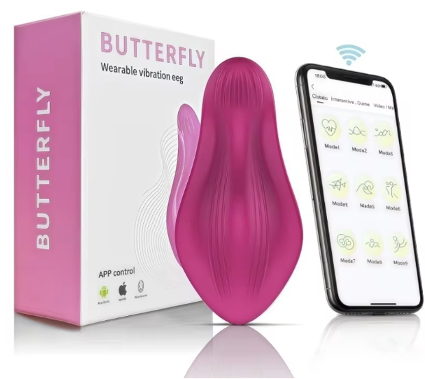 Wibrator do noszenia Butterfly z aplikacją 509