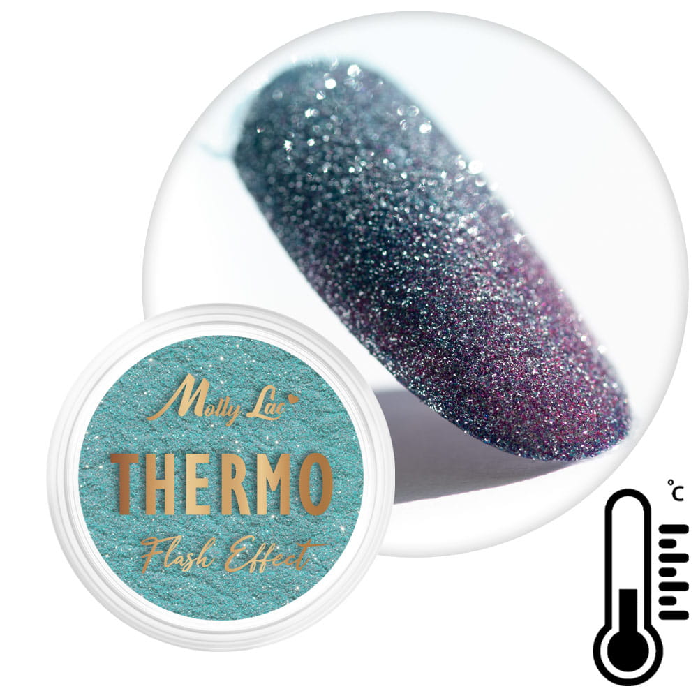 Pyłek do paznokci Thermo Flash Effect MollyLac 0,5 g Nr 3