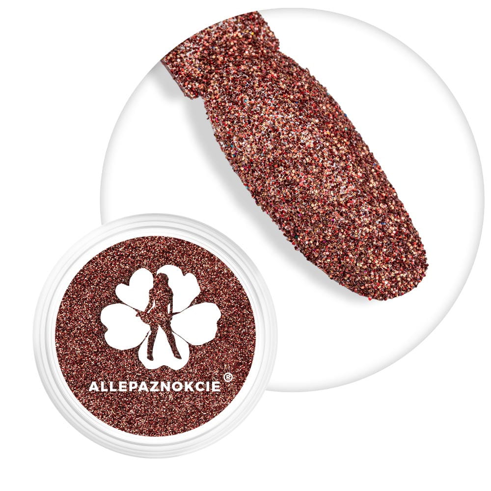 Pyłek do paznokci Sequin Quartz Effect Allepaznokcie Red Queen Nr 33