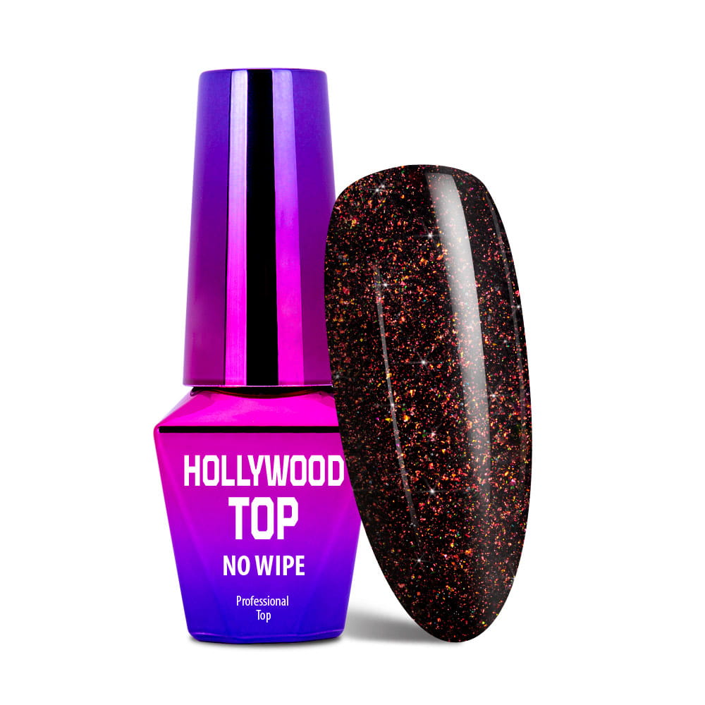 Top no wipe MollyLac Hollywood Re(a)dy, to go! do lakierów hybrydowych 10 g