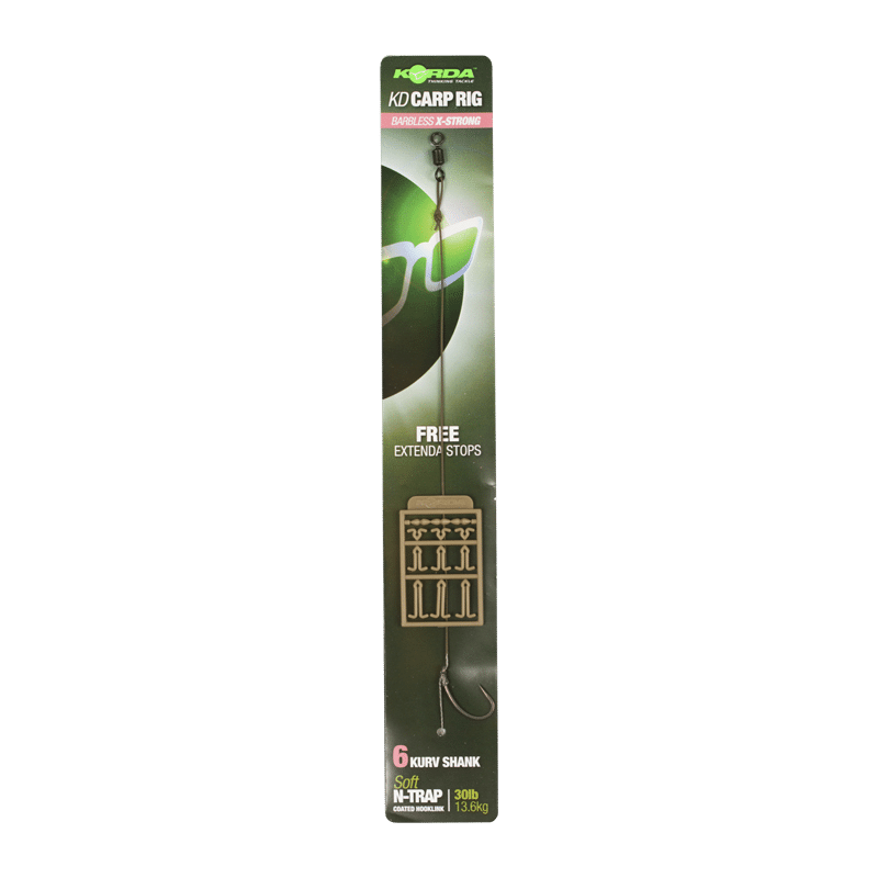 Korda przypon- N-Trap KD Rig Barbless 30 lb N-Trap Kurv Shank B 8