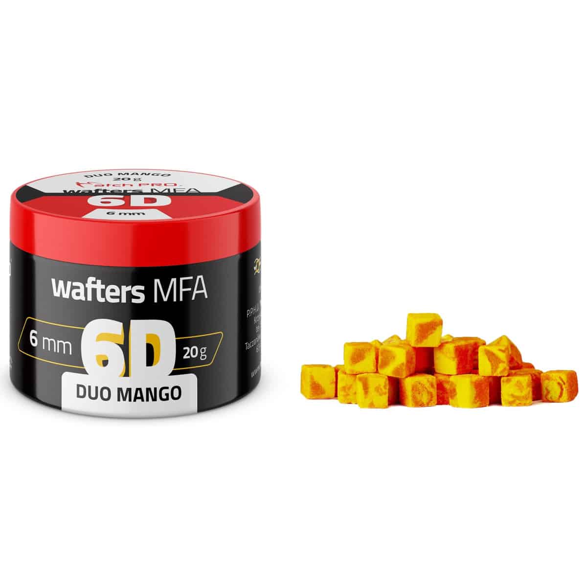 MatchPro Przynęta 6D MFA Wafters 6x6mm Duo Mango