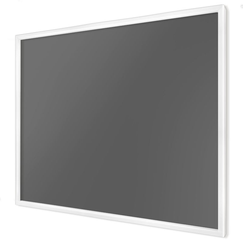 Magnetyczna tablica ozdobna Wallfluent 80x60 Szary ciemny w białej ramie 1szt