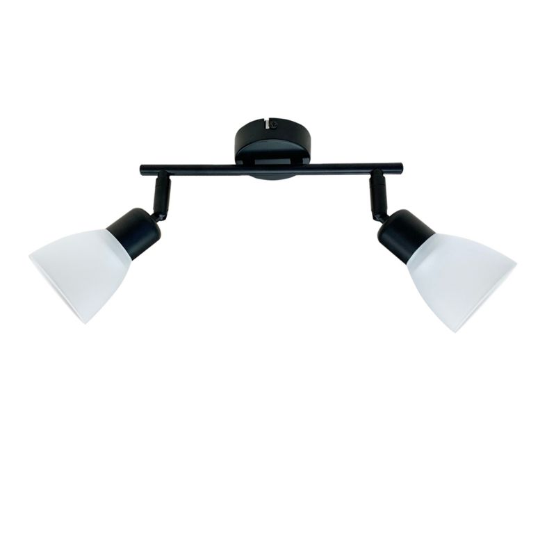 Lampa sufitowa białe klosze Candellux Costa czarno-biała 2xE14x40W IP20 wym:20x46x8cm - 1 szt.